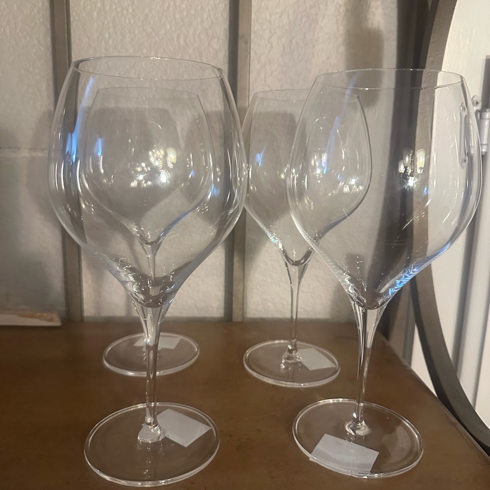 Waterford Elegance Big Red Optic Wine Glasses